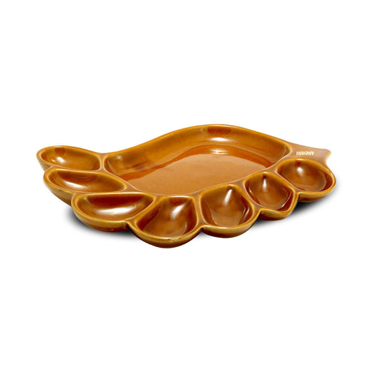 Ceramic Fondue Platter Honey