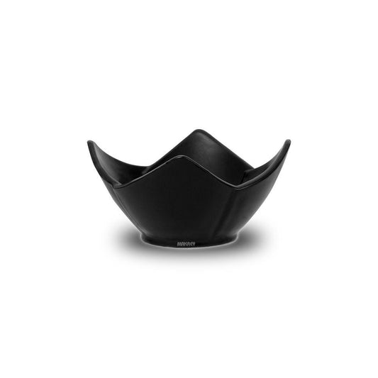 Ceramic Portion Bowl Lotus Blk Matt