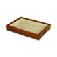 Ceramic Platter Rectangle 12"x8" CMD w/Wood Tray