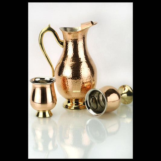 Copper Pitcher Jug Mughlai