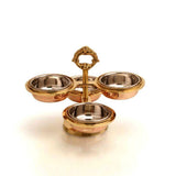 Brass 4-Ring Pickle Set Jigar