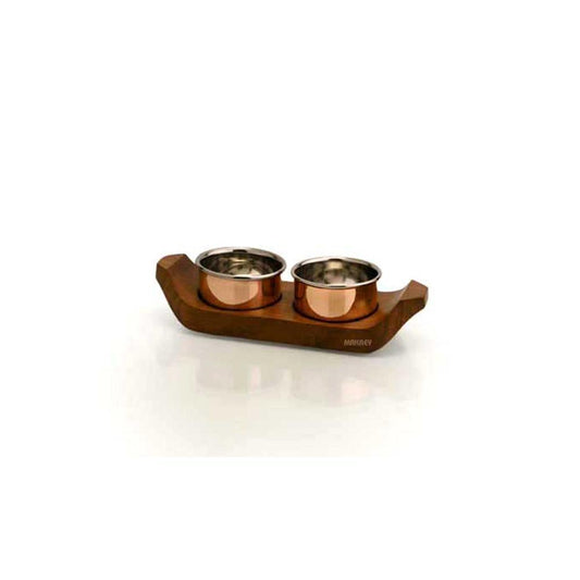 Copper/ss Shikara Pickle Set (2n1)