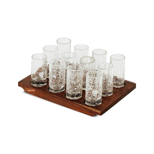 Wood Shot Glass Server (12n1) 4*3
