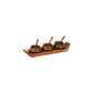 Wood Shikara Condiment Matki Set (3n1)
