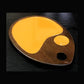 Wood Tear Drop Platter 16" w-Enamel Coating