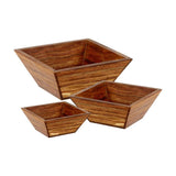Wooden Basket SQ Taper SOLID S/h